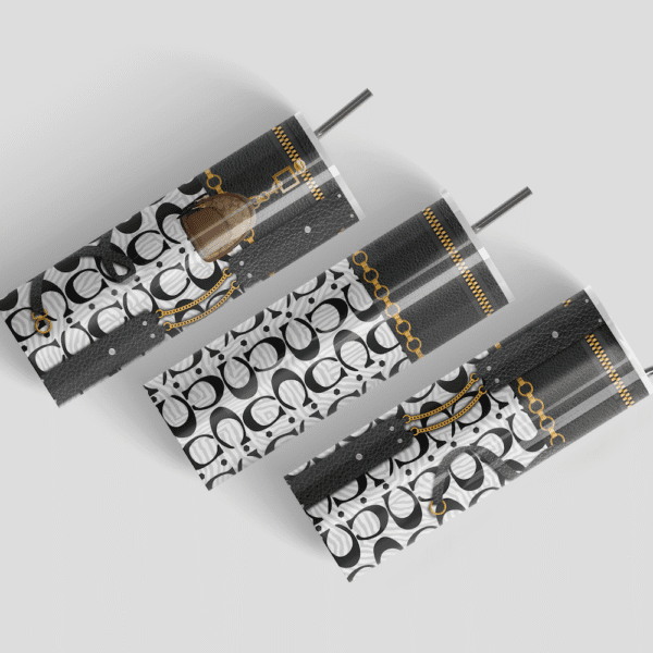 White Coach Bag Stainless Steel Tumbler - Image 4