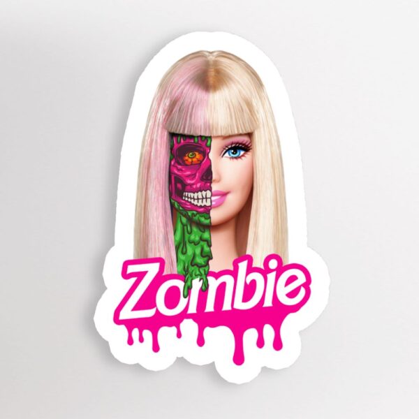 Zombie Doll Halloween Sticker