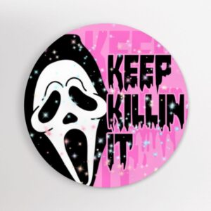 Scream Ghostface "Keep Killin' It" Halloween Glitter Sticker