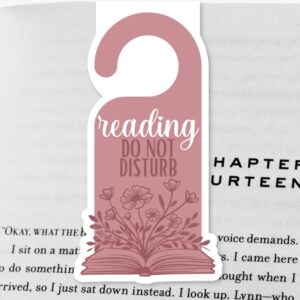 "Reading, Do Not Disturb" Magnetic Bookmark