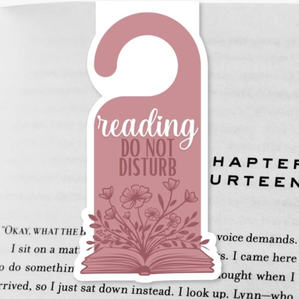 "Reading, Do Not Disturb" Magnetic Bookmark