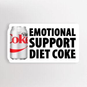 Emotional Support Diet Coke Sticker