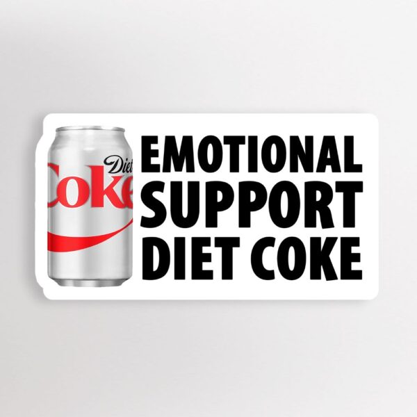 Emotional Support Diet Coke Sticker