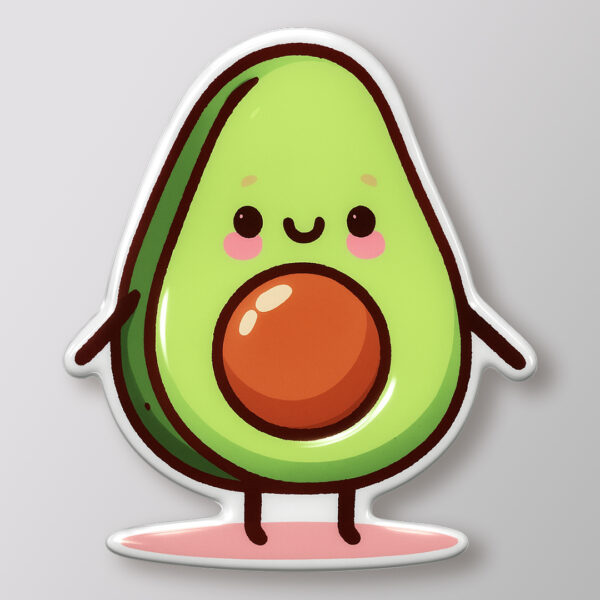 Kawaii Avocado and Toast Shoe Charms Set - Image 3