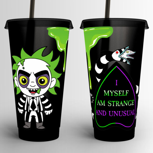 Beetlejuice 'Strange and Unusual' Plastic Cold Cup - Image 3