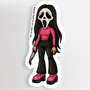 Killer Dollz Ghostface-Inspired Halloween Sticker