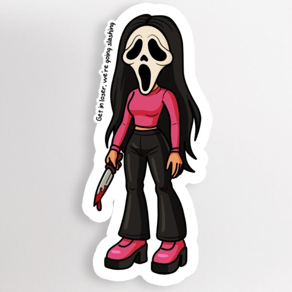 Killer Dollz Ghostface-Inspired Halloween Sticker