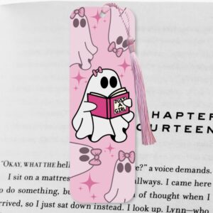 'Just A Girl' Cute Ghost Reader Matte Bookmark