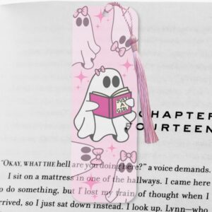 'Just A Girl' Cute Ghost Reader Transparent Bookmark