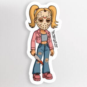 Killer Dollz Jason Vorhees-Inspired Halloween Sticker