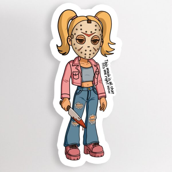 Killer Dollz Jason Vorhees-Inspired Halloween Sticker