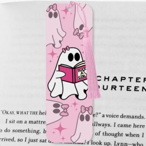 'Just A Girl' Cute Ghost Reader Double-sided Bookmark