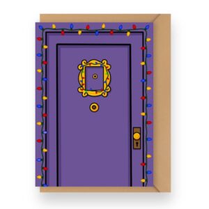 The One With The Festive Door Christmas Holiday Card