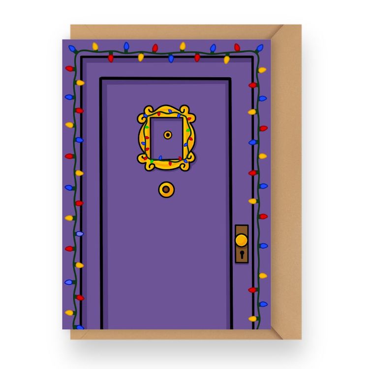 The One With The Festive Door Christmas Holiday Card