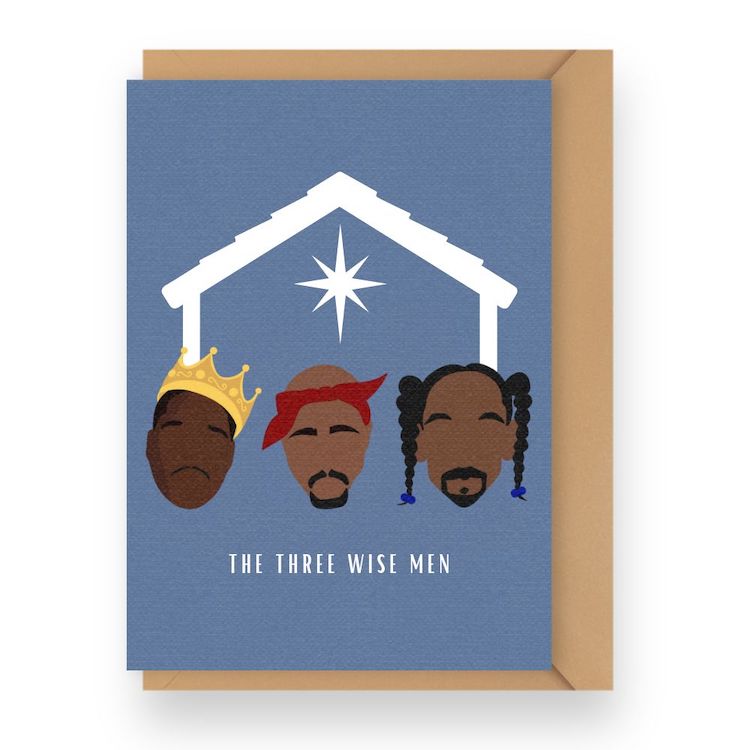 The Three Wisemen Hip-hop Legends Christmas Holiday Card
