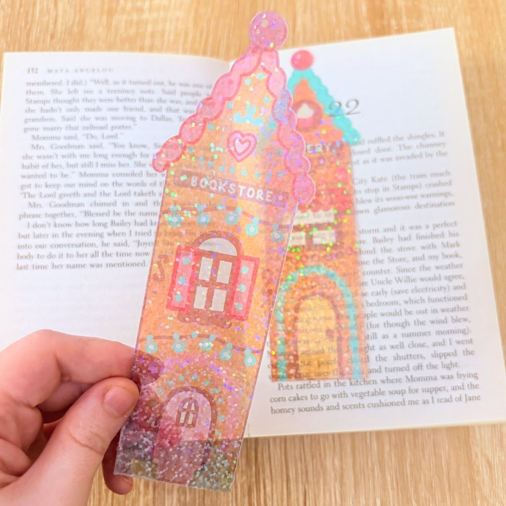 Gingerbread Booktown Transparent Bookmarks - Image 4