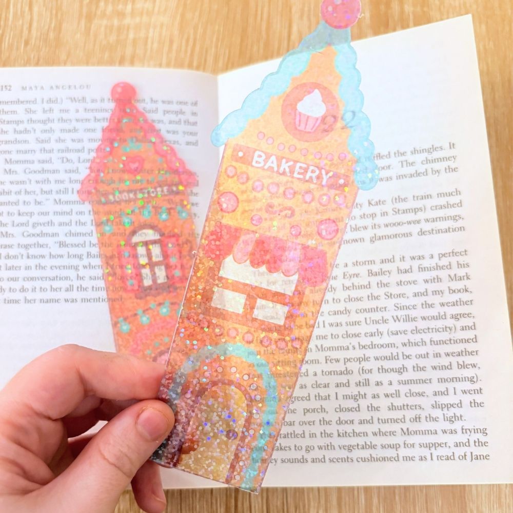 Gingerbread Booktown Transparent Bookmarks - Image 5