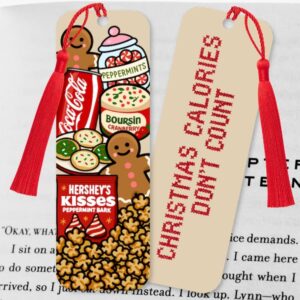 Festive Christmas Girl Dinner, Double-sided Bookmark