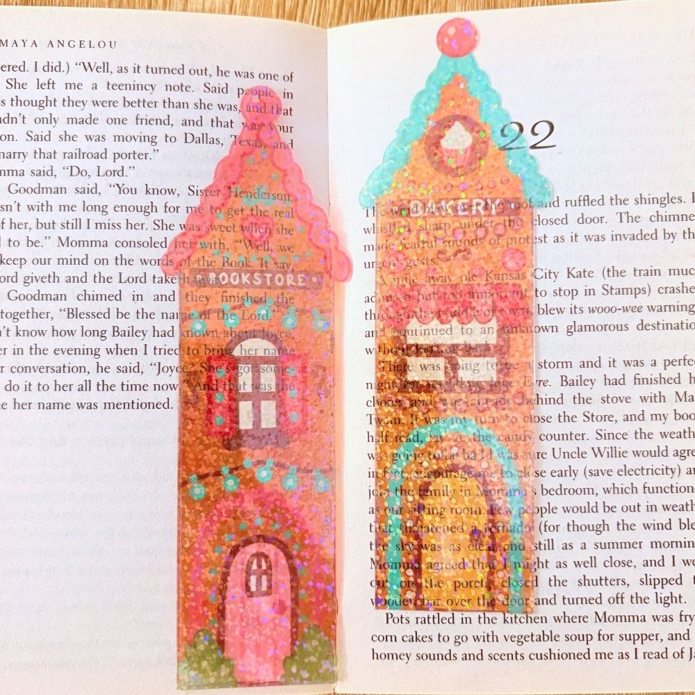 Gingerbread Booktown Transparent Bookmarks - Image 3