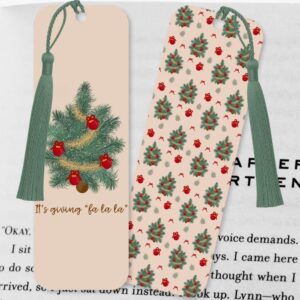 Mini Christmas Trees, Double-sided Bookmarks Set of 2