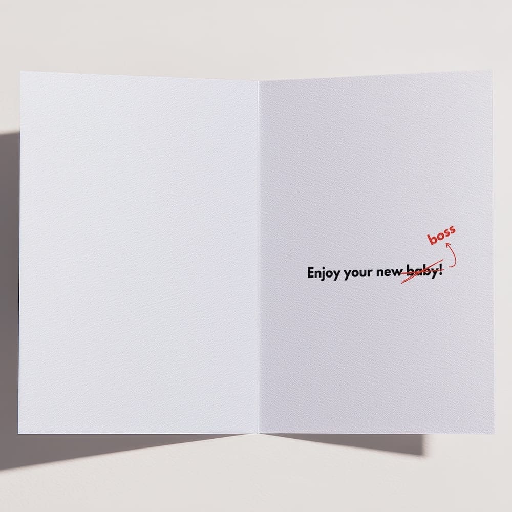 'A Baby In This Economy?!' Baby Shower Card - Image 3