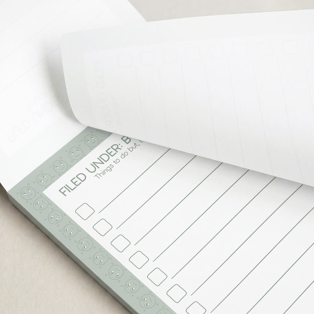 "Filed Under: Bullshit Pile" 5x7 To-Do Notepad - Image 3