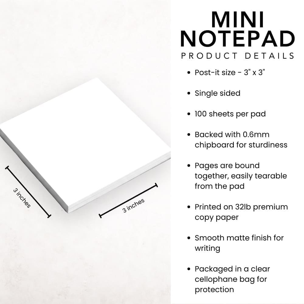 "HAHAHELP" Chaotic MINI 3x3 Notepad - Image 3