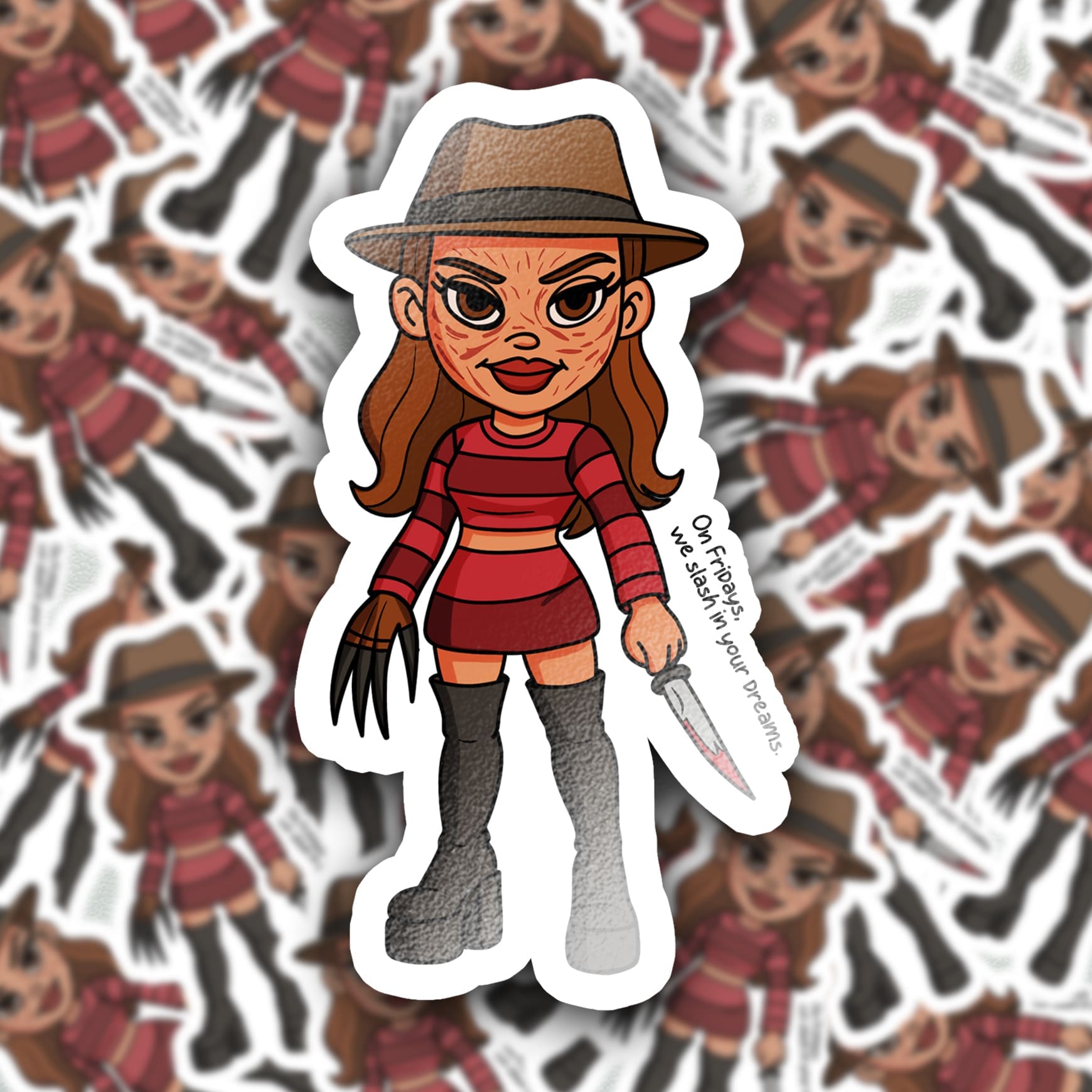 Killer Dollz Horror-Inspired Halloween Sticker - Image 6