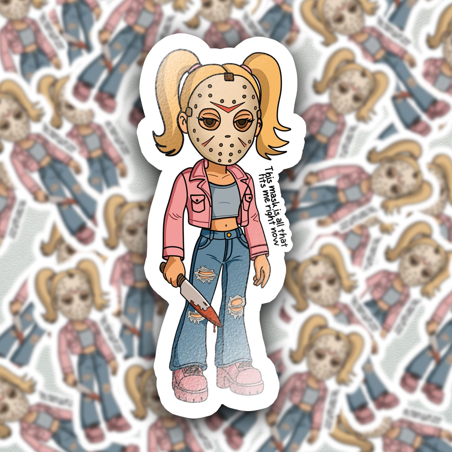 Killer Dollz Horror-Inspired Halloween Sticker - Image 4