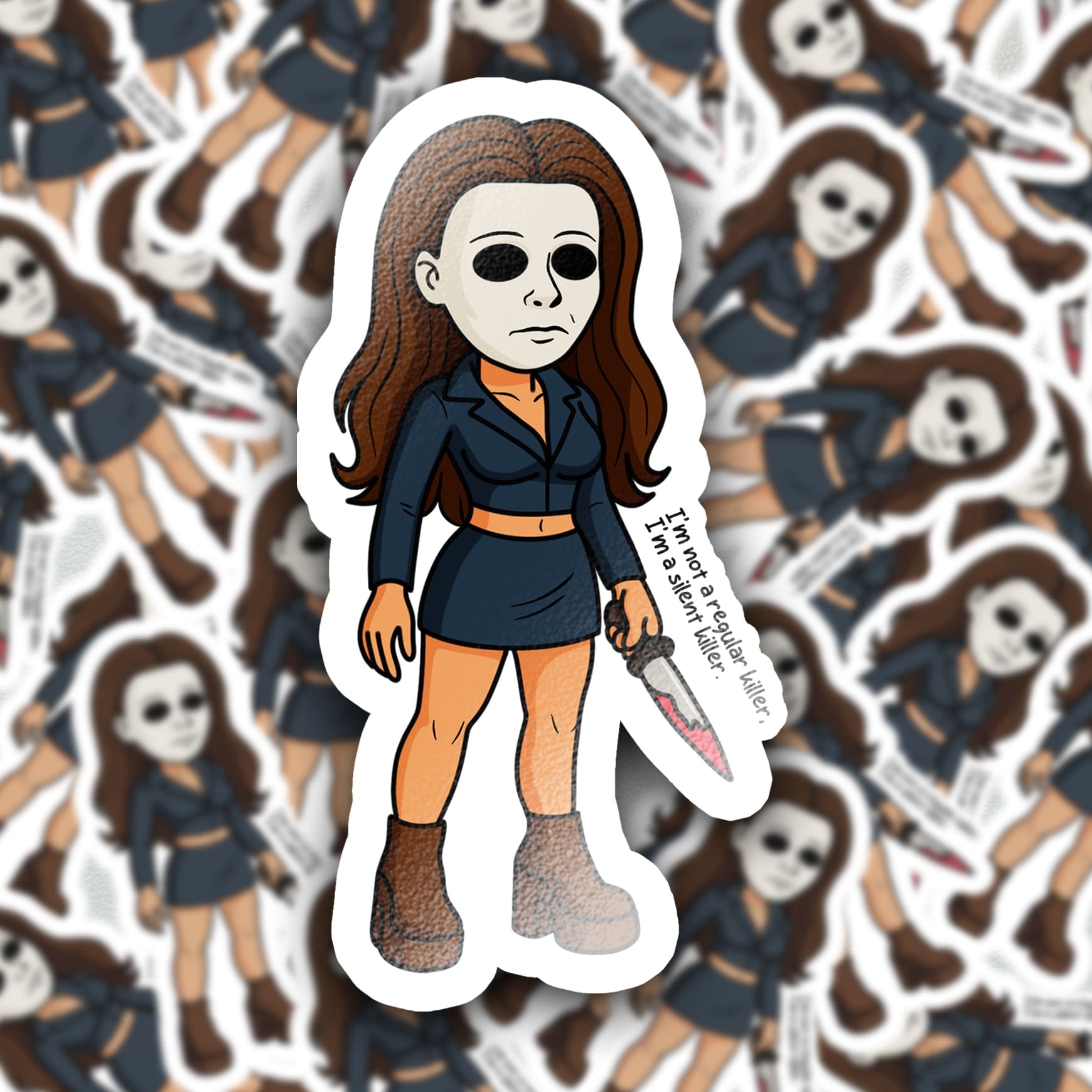 Killer Dollz Horror-Inspired Halloween Sticker - Image 7