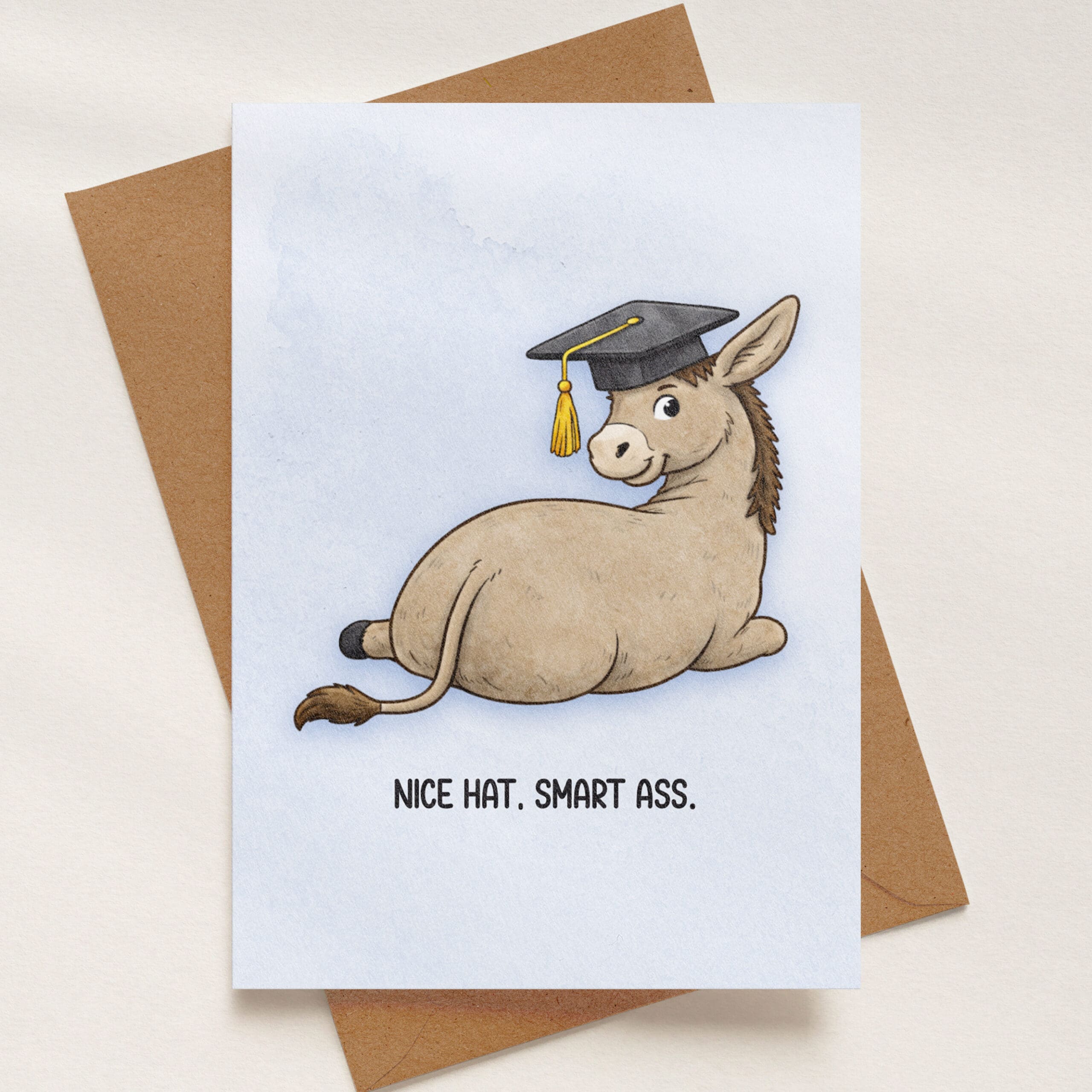 'Nice Hat, Smart Ass' Funny Graduation Card