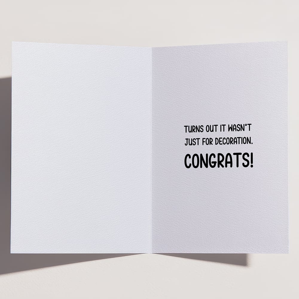 'Nice Hat, Smart Ass' Funny Graduation Card - Image 3