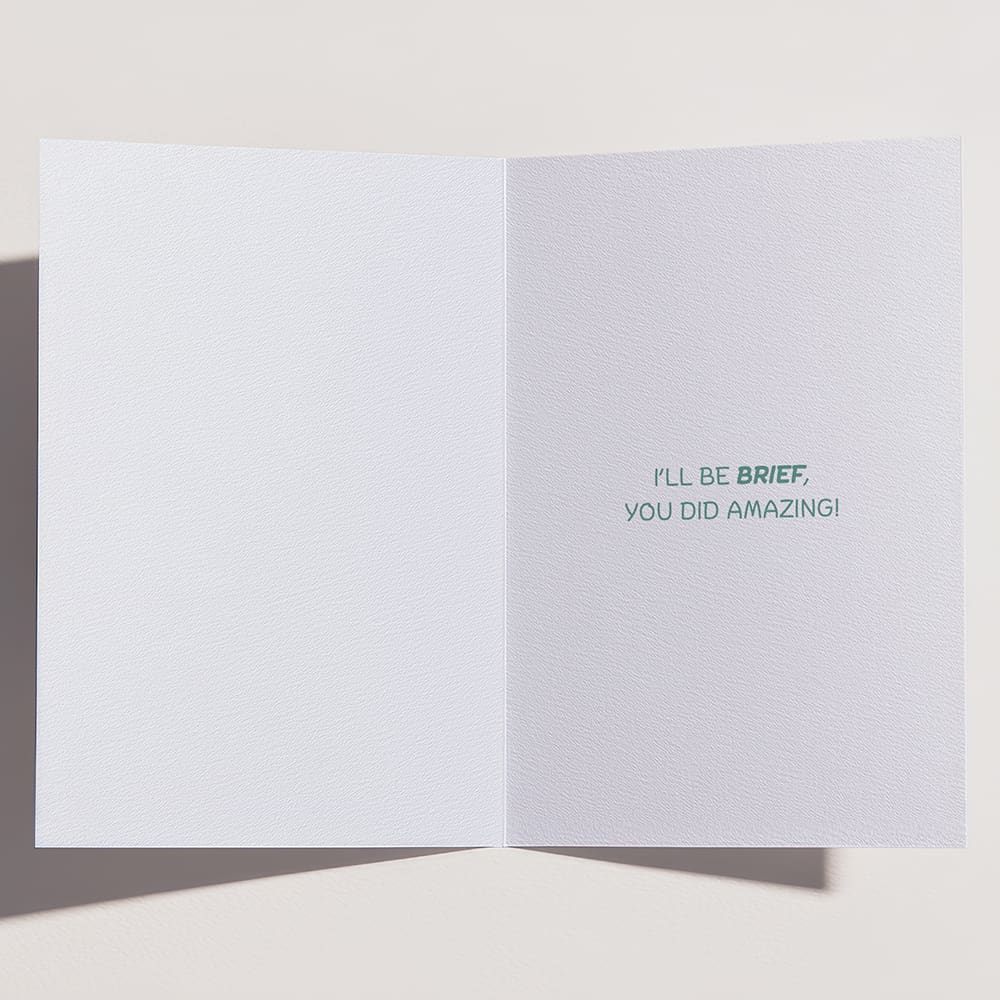 'Smarty Pants' Funny Pun Graduation Card - Image 3