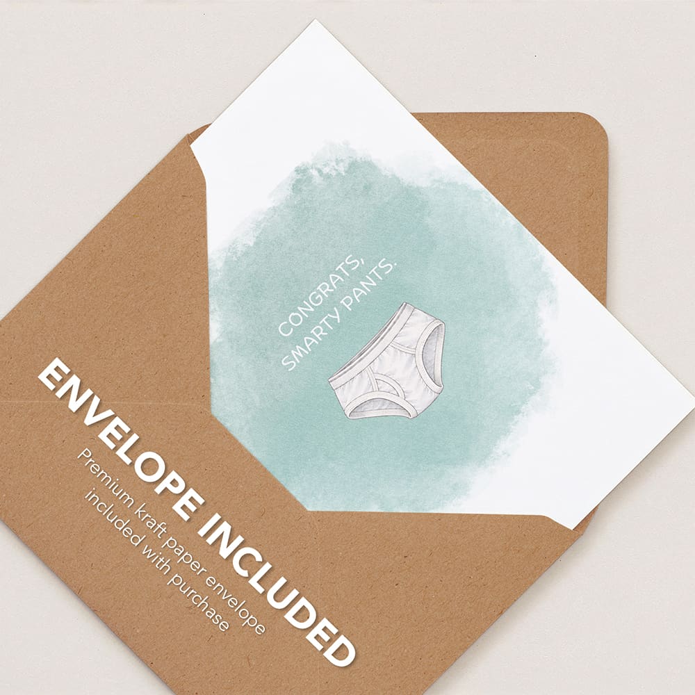 'Smarty Pants' Funny Pun Graduation Card - Image 4