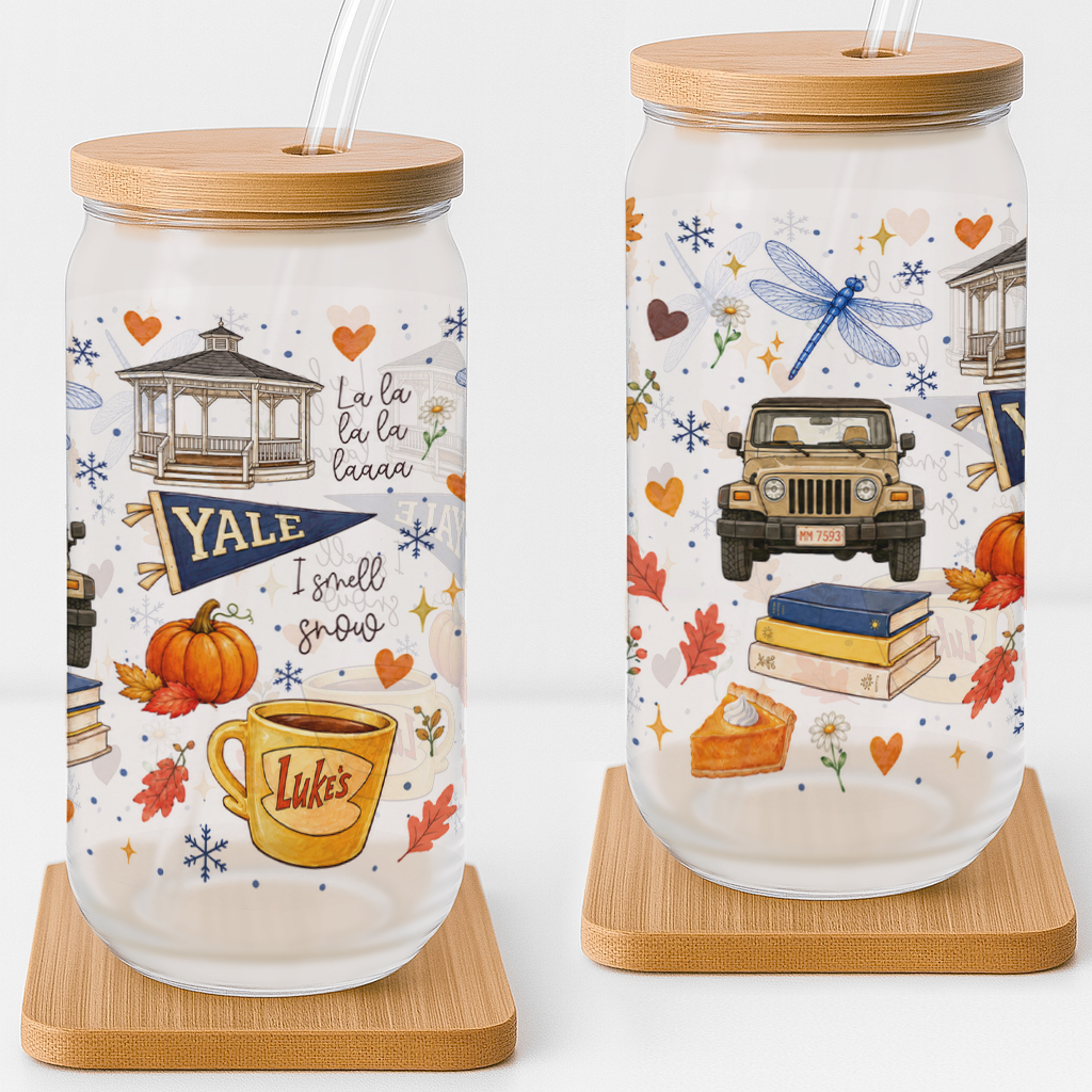 Gilmore Girls Cozy Coffee Frosted Glass Cup