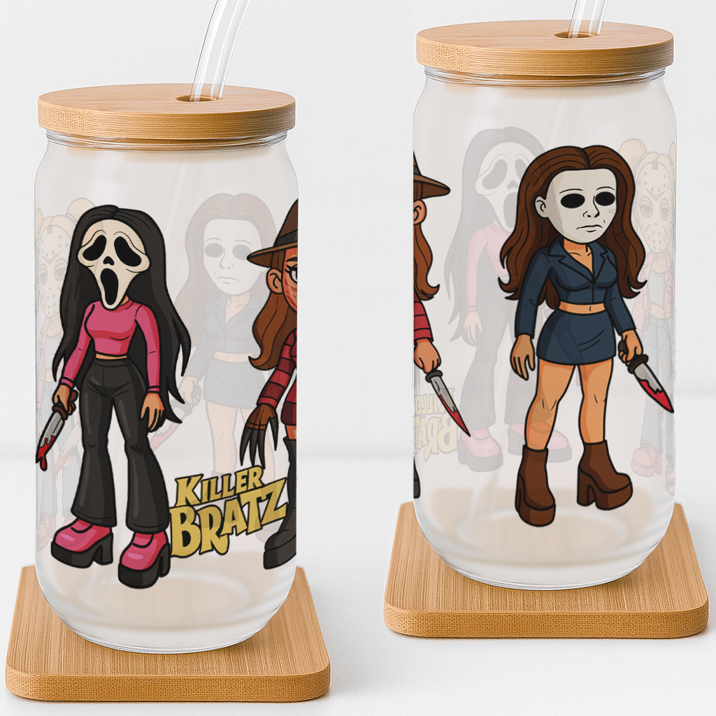Killer Dollz Horror-Inspired Halloween Frosted Glass Cup