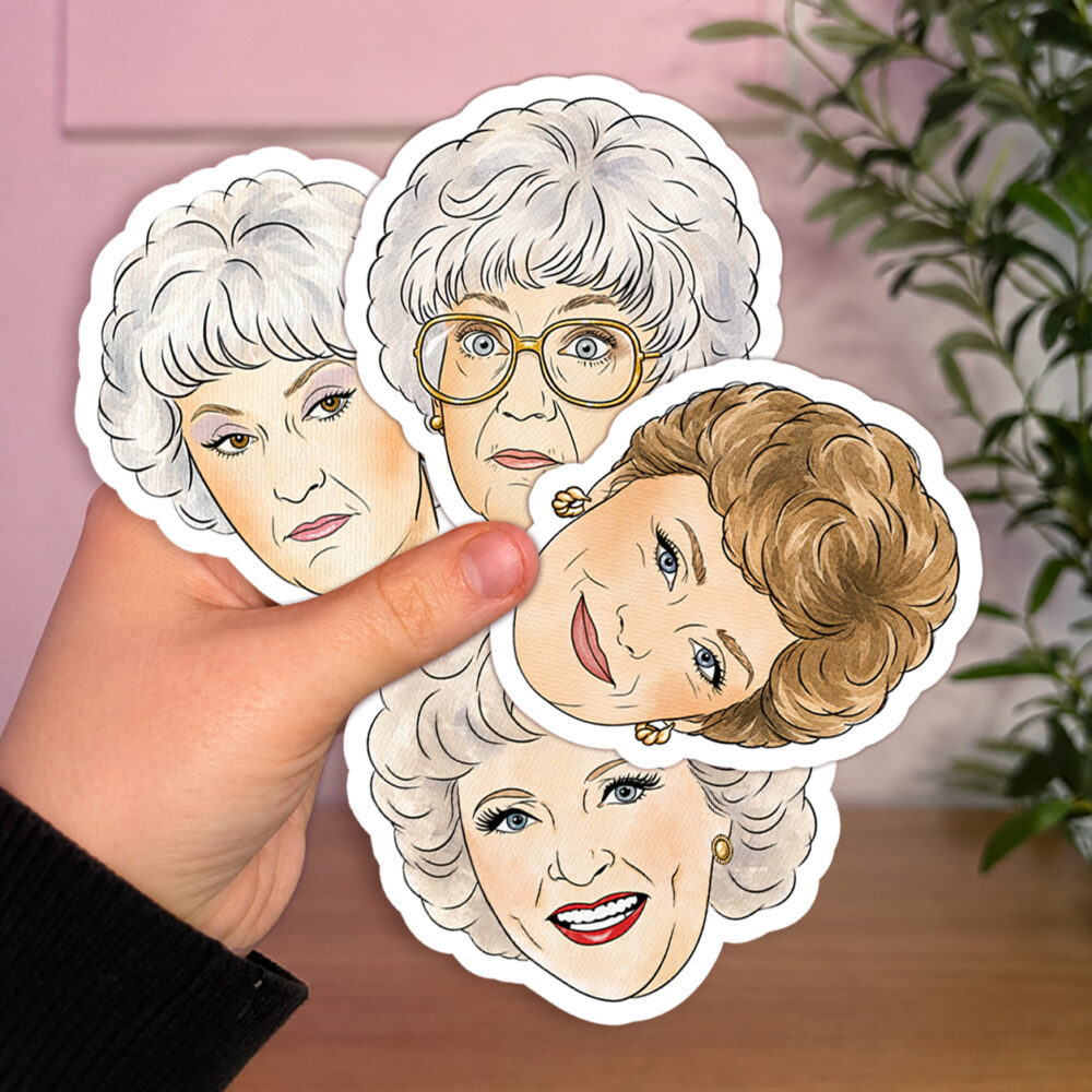 Golden Girls Stickers - Set of 4 or Individuals