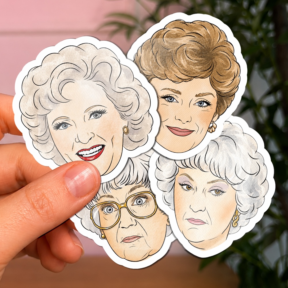 Golden Girls Stickers - Set of 4 or Individuals - Image 3