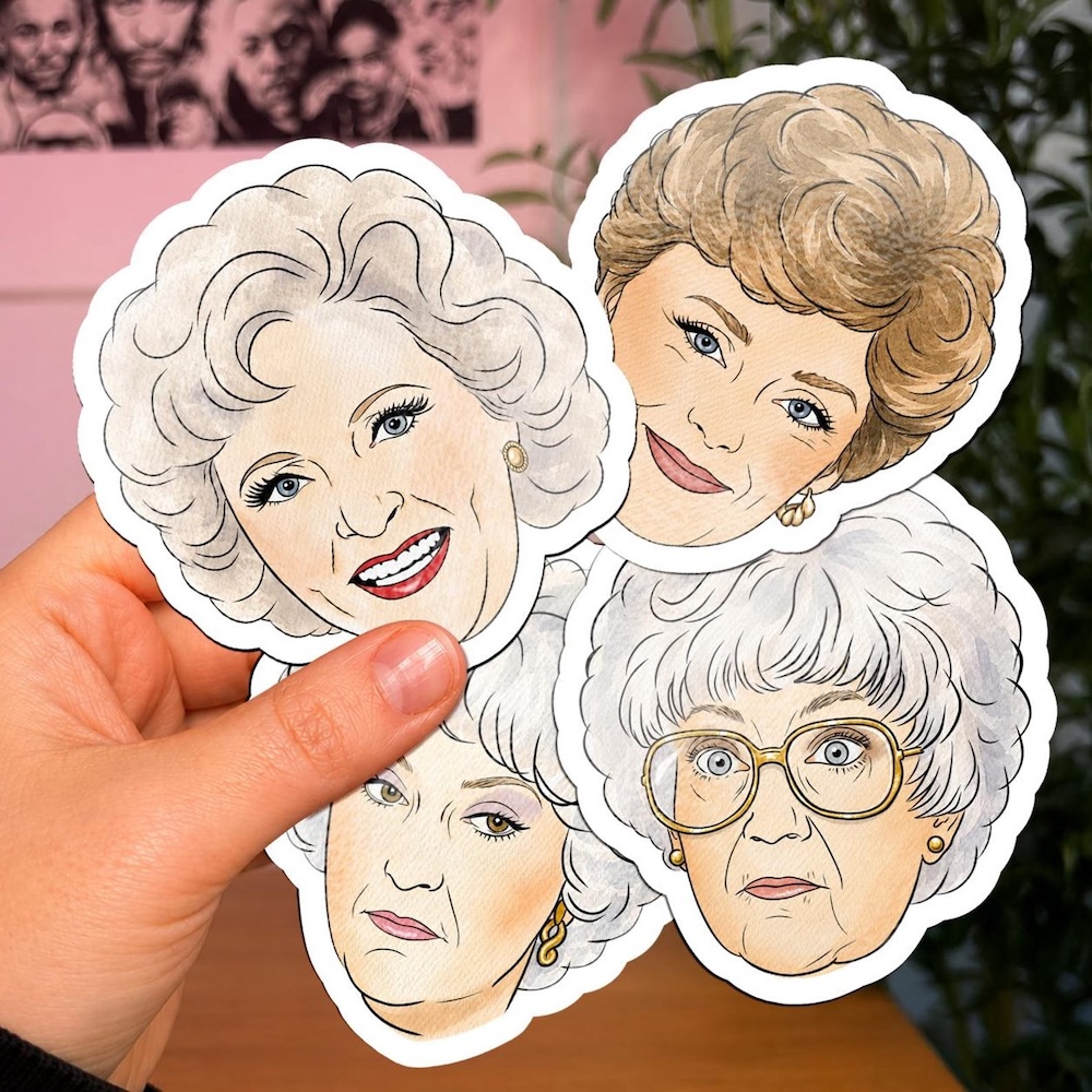 Golden Girls Stickers - Set of 4 or Individuals